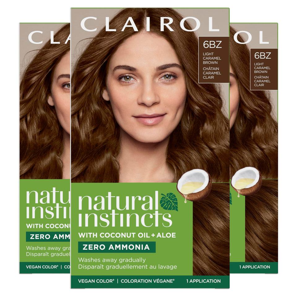 Clairol Natural Instincts 6BZ box for light caramel brown color