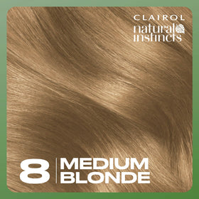 Clairol Natural Instincts vegan formula label highlights cruelty-free color.