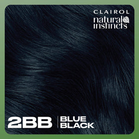 Clairol Natural Instincts vegan formula badge highlighting kinder color option.