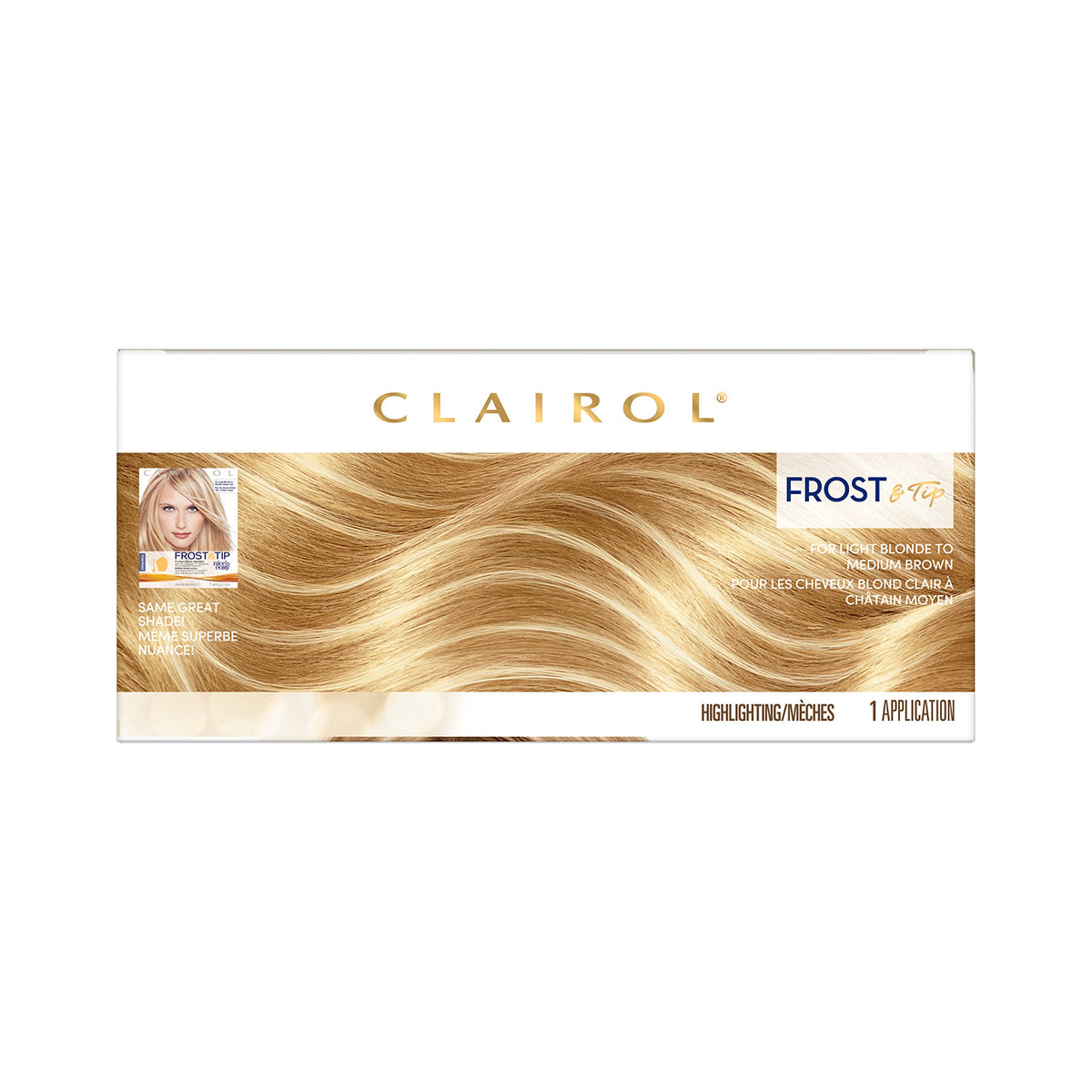 Clairol Nice’n Easy developing cream bottle ready for even color development