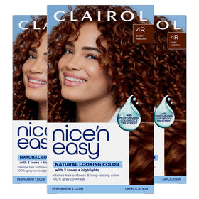 Clairol Nice'n Easy 4R bottle for precise at-home color application