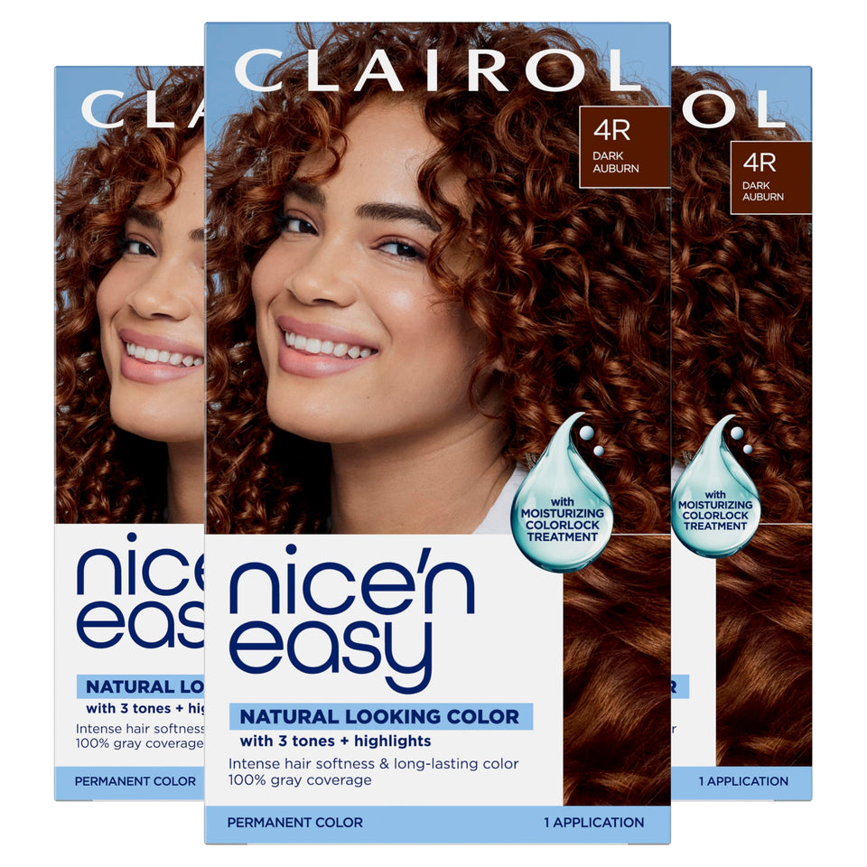 Clairol Nice'n Easy 4R bottle for precise at-home color application