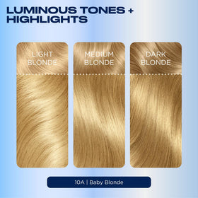 Clairol Nice'n Easy shiny color image suggests color lasting up to eight weeks.