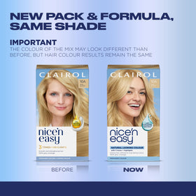 Clairol Nice'n Easy three-tones highlights image displaying natural-looking dimension.
