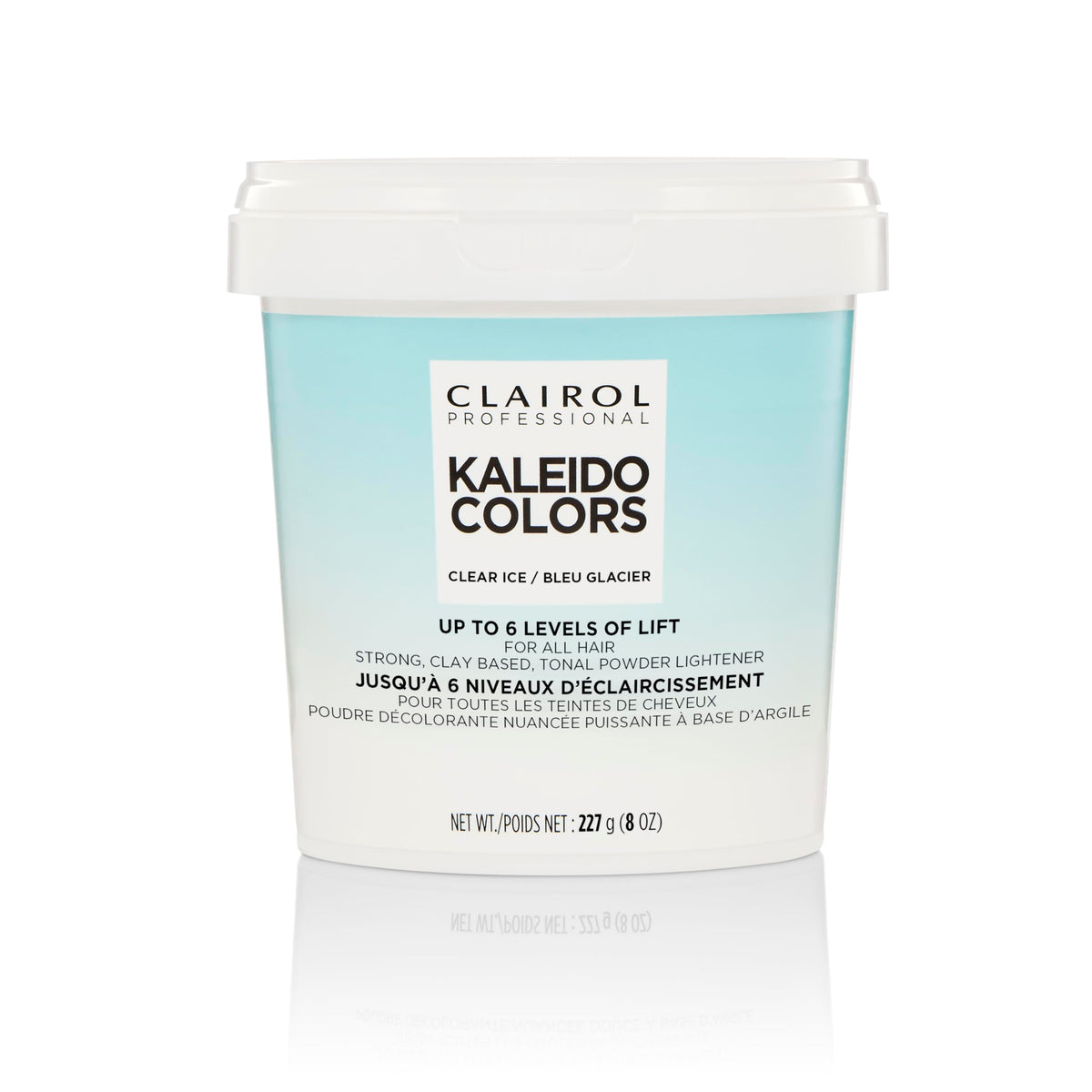 Clairol Professional Kaleidocolors neutral tub shows four tonal shades for quick highlights.