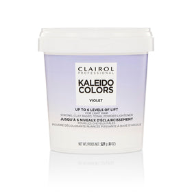 Clairol Professional Kaleidocolors violet tub front for quick, even lift at home.