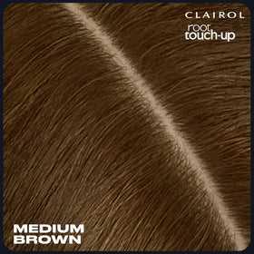 Clairol Root Touch-Up Gel works in 10 minutes; rinse with water.