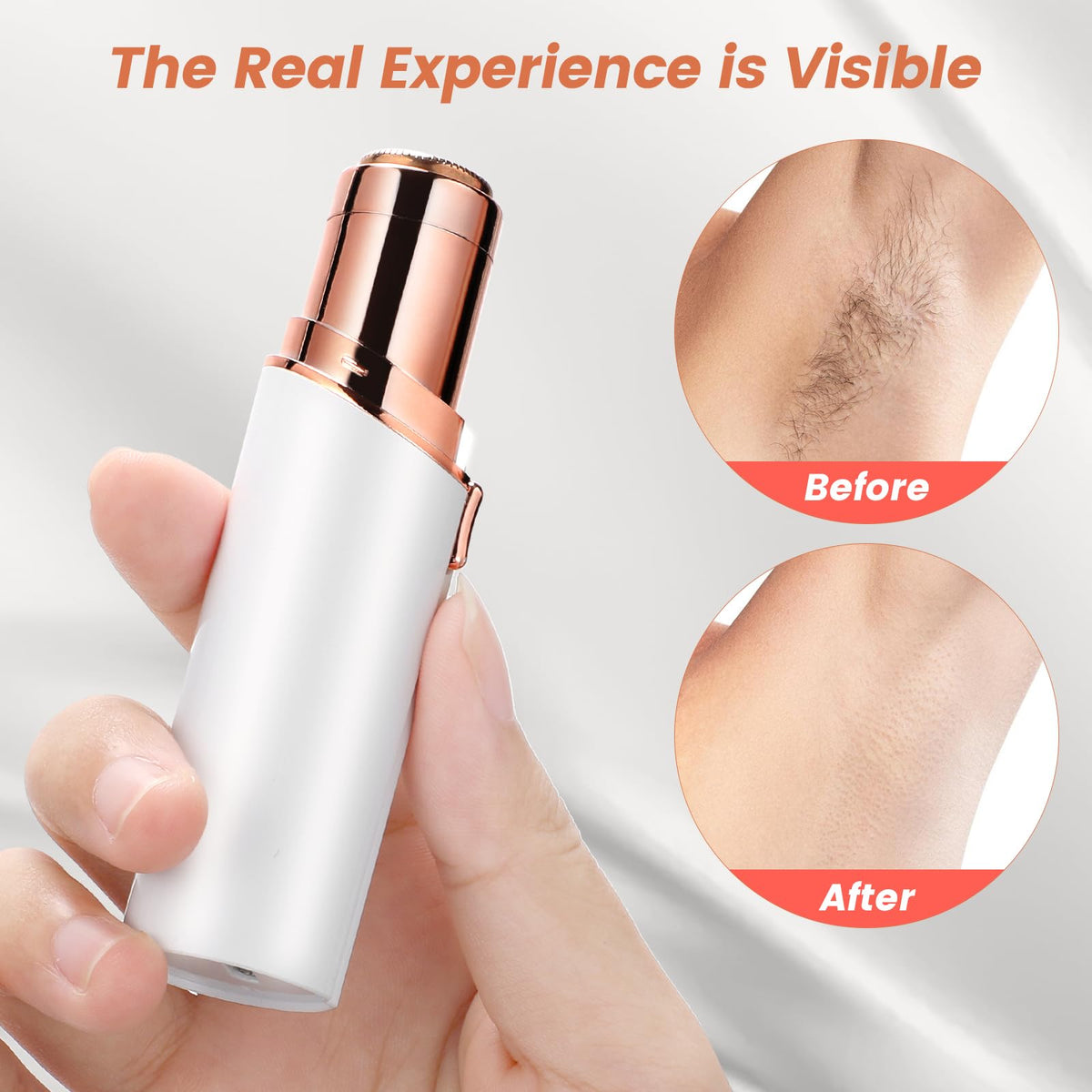 Claities safe rounded head glides over skin with minimal friction