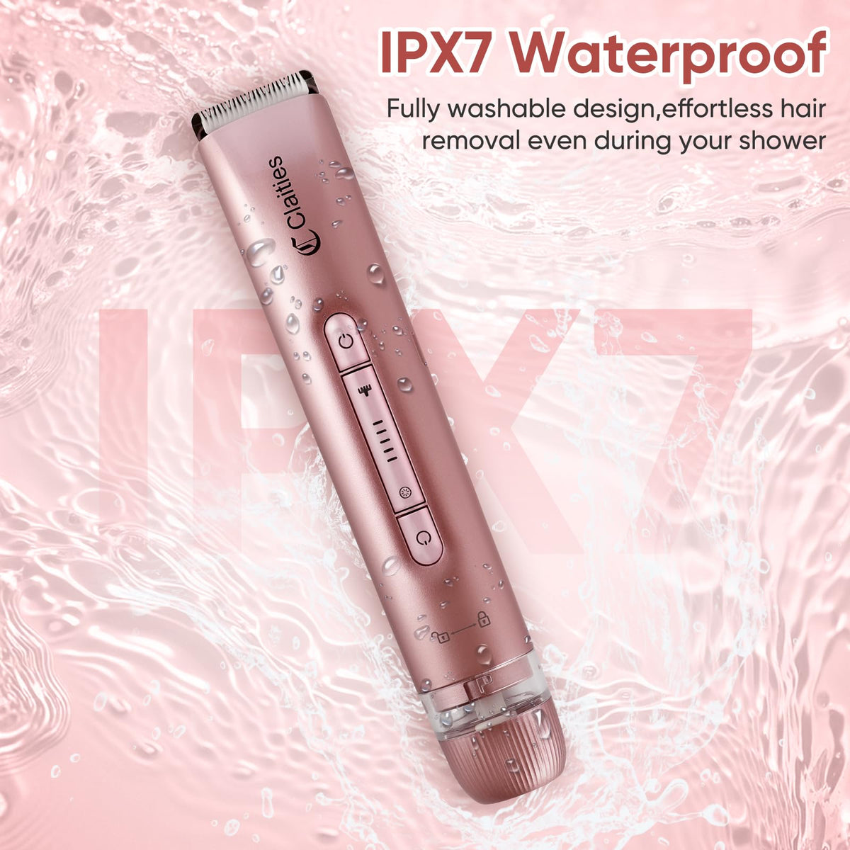 Claities wet-dry use eases cleaning and maintenance after showers.