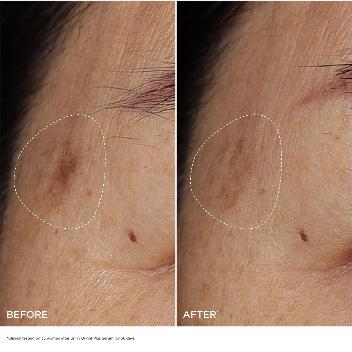 Clarins Bright Plus Serum texture close-up highlighting lightweight absorption.