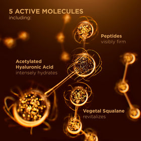 Neck and décolleté application with Clarins Double Serum Light Texture for seamless glow