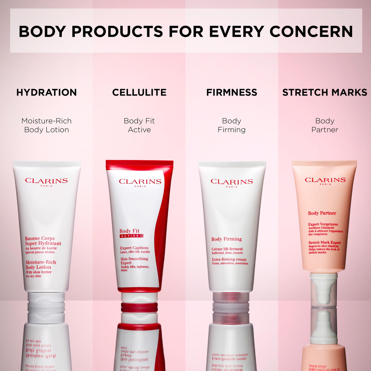 Massaging Clarins Extra-Firming Body Cream on the arm for a toned, smooth feel.