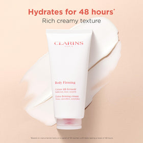 Organic aloe vera in Clarins Extra-Firming Body Cream delivers hydrating comfort.