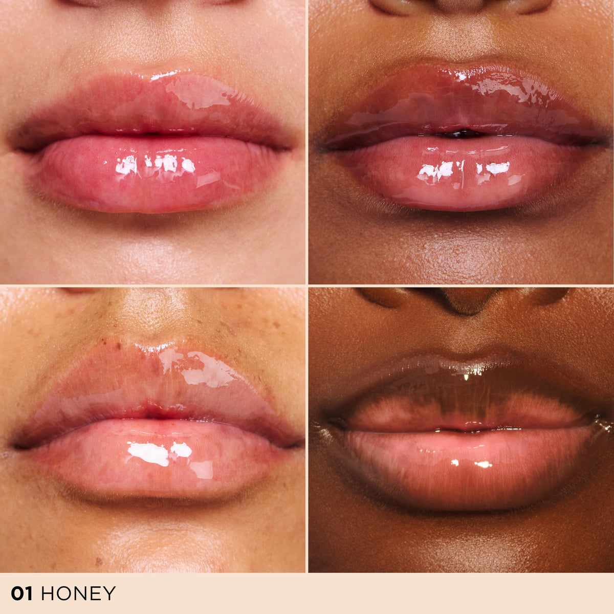 Clarins Lip Comfort Oil application on lips with smooth glide