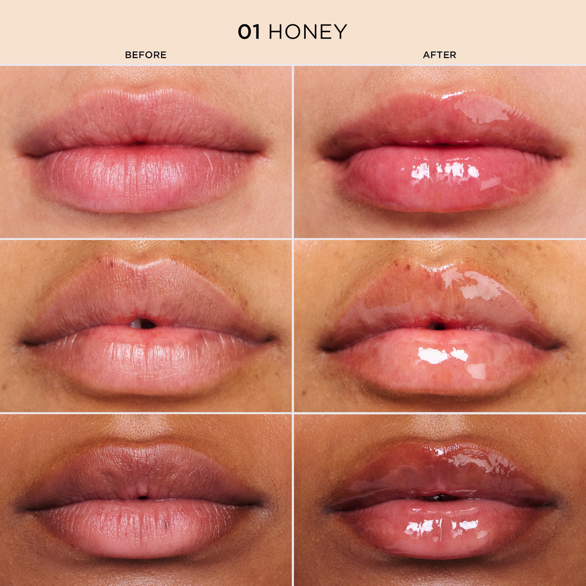 Clarins Lip Comfort Oil color swatch reveals sheer tint and shine