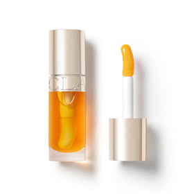 Clarins Lip Comfort Oil packshot shows glossy finish and nourishing formula