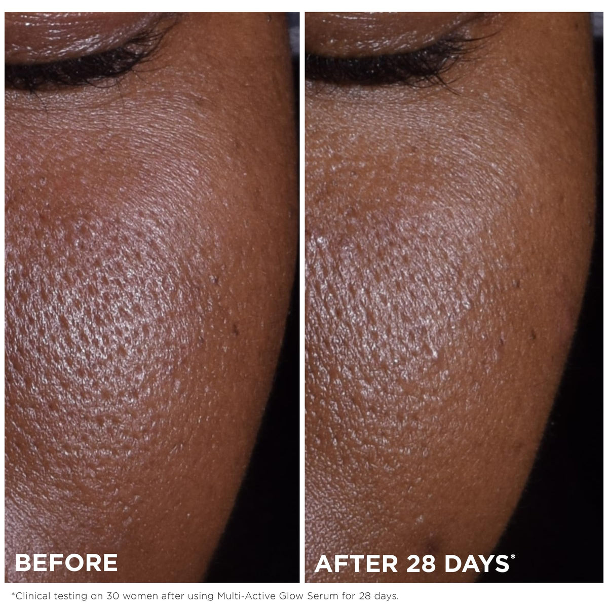 Close-up of Clarins serum texture reveals silky consistency for quick absorption