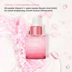 Clarins Vitamin C illustration highlights brightening potential of the serum