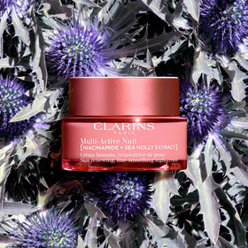 Clarins Niacinamide 2% label highlights key actives for skin support