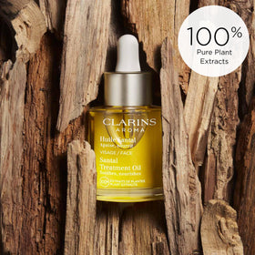 Clarins Santal Face Oil with hazelnut oil softens and calms the skin.