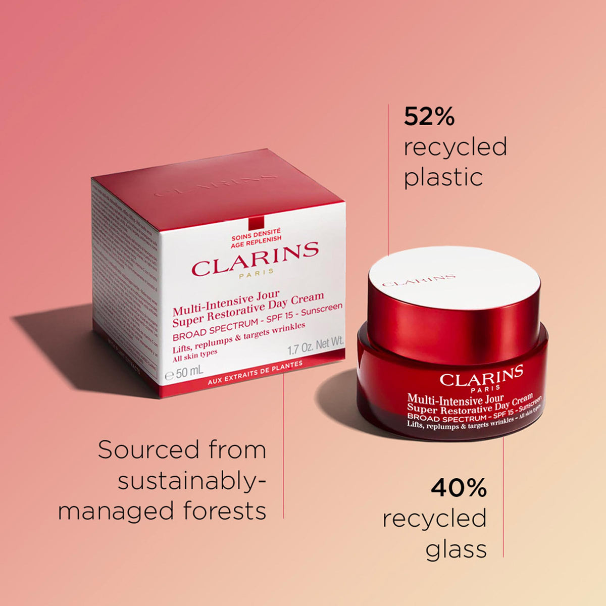 Dense looking skin texture after regular use with a smoother, refined appearance.