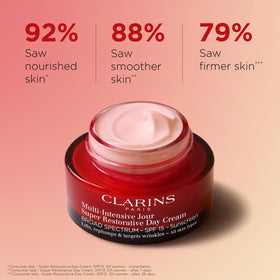 Close up of the cream texture showing a rich, creamy formula for mature skin.