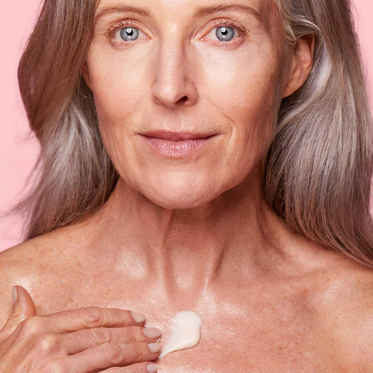 Clarins packaging close-up for Decollete and Neck Concentrate, signaling premium quality.