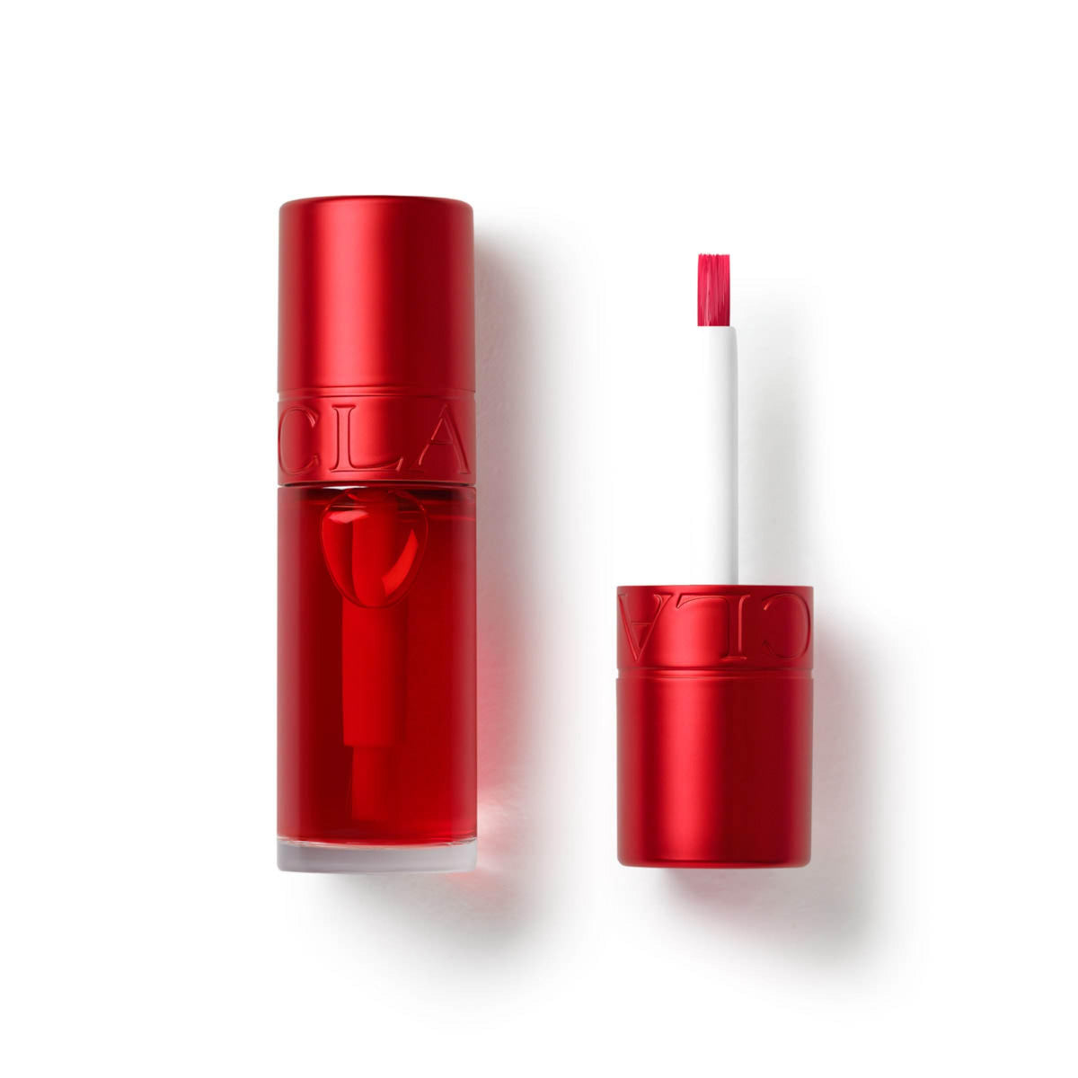 Clarins Water Lip Stain bottle closeup showing sleek design and buildable color.