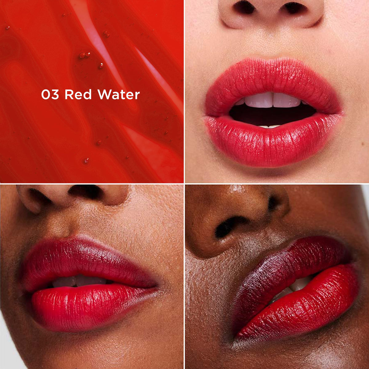 Clarins Water Lip Stain center-lip application demonstrating smooth blending for even tone.