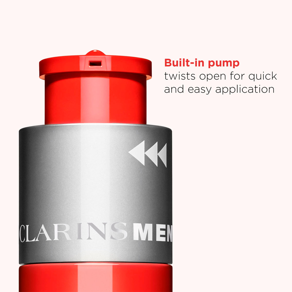 ClarinsMen Energizing Gel anti-pollution image suggests daily protection.