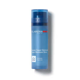 ClarinsMen Super Moisture Balm tube close-up showing deep hydration for post-sport recovery