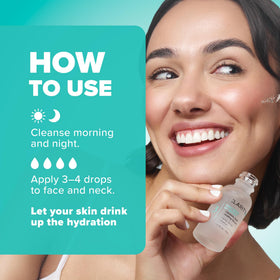 ClarityRx daily hydration promotes a refreshed dewy complexion