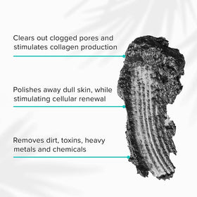 ClarityRx Down + Dirty activated charcoal detail for deep cleansing.