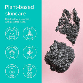 ClarityRx Down + Dirty apricot seed powder detail for gentle exfoliation.