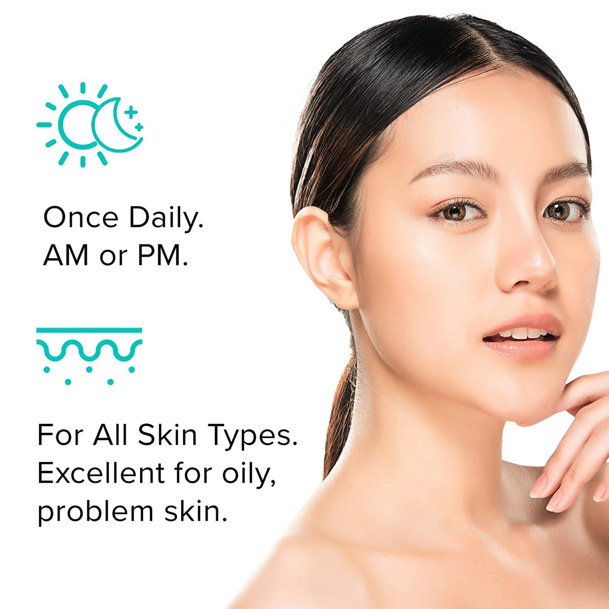 ClarityRx Down + Dirty green tea leaves highlight antioxidant support.
