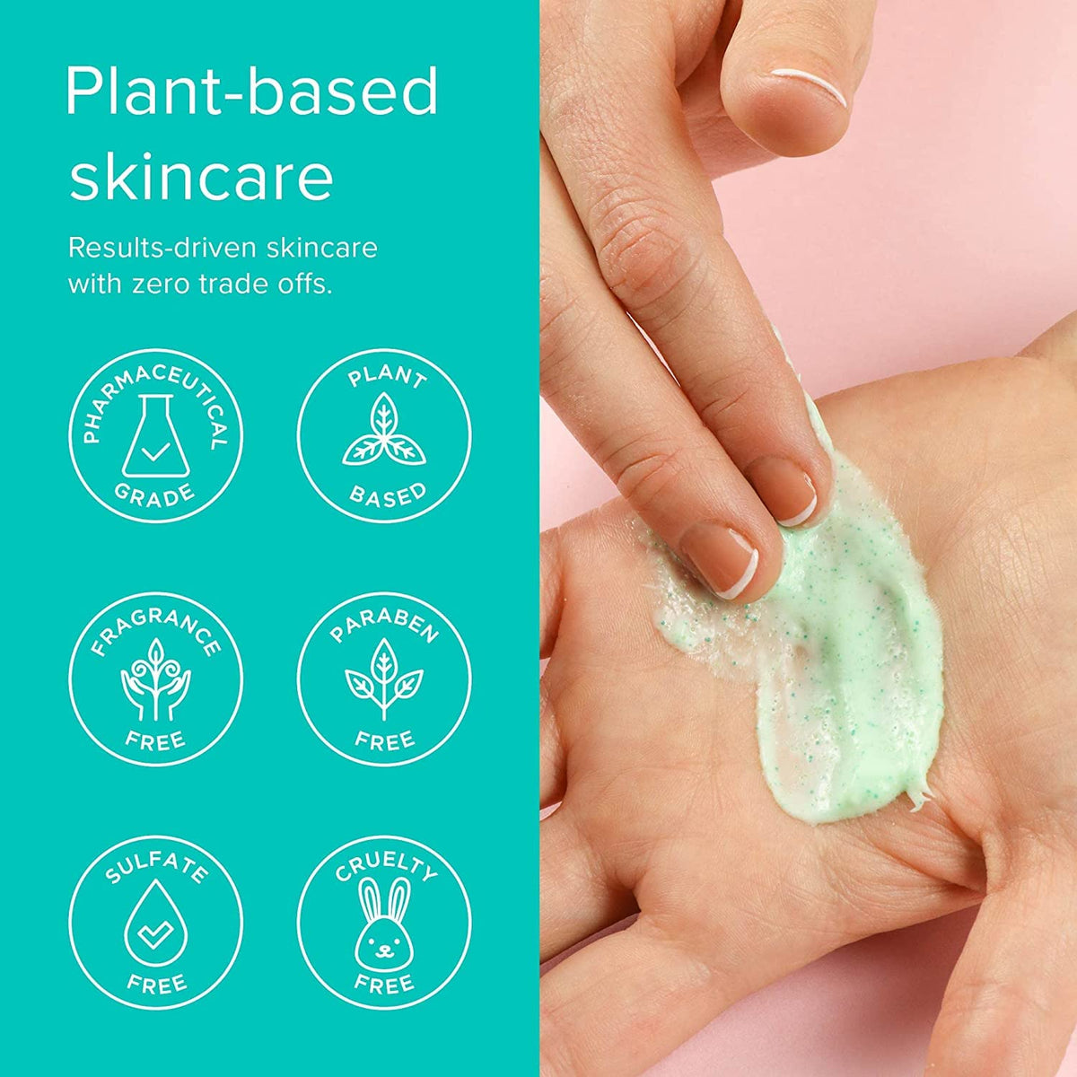 ClarityRx Get Clean bamboo powder close-up highlighting exfoliation.
