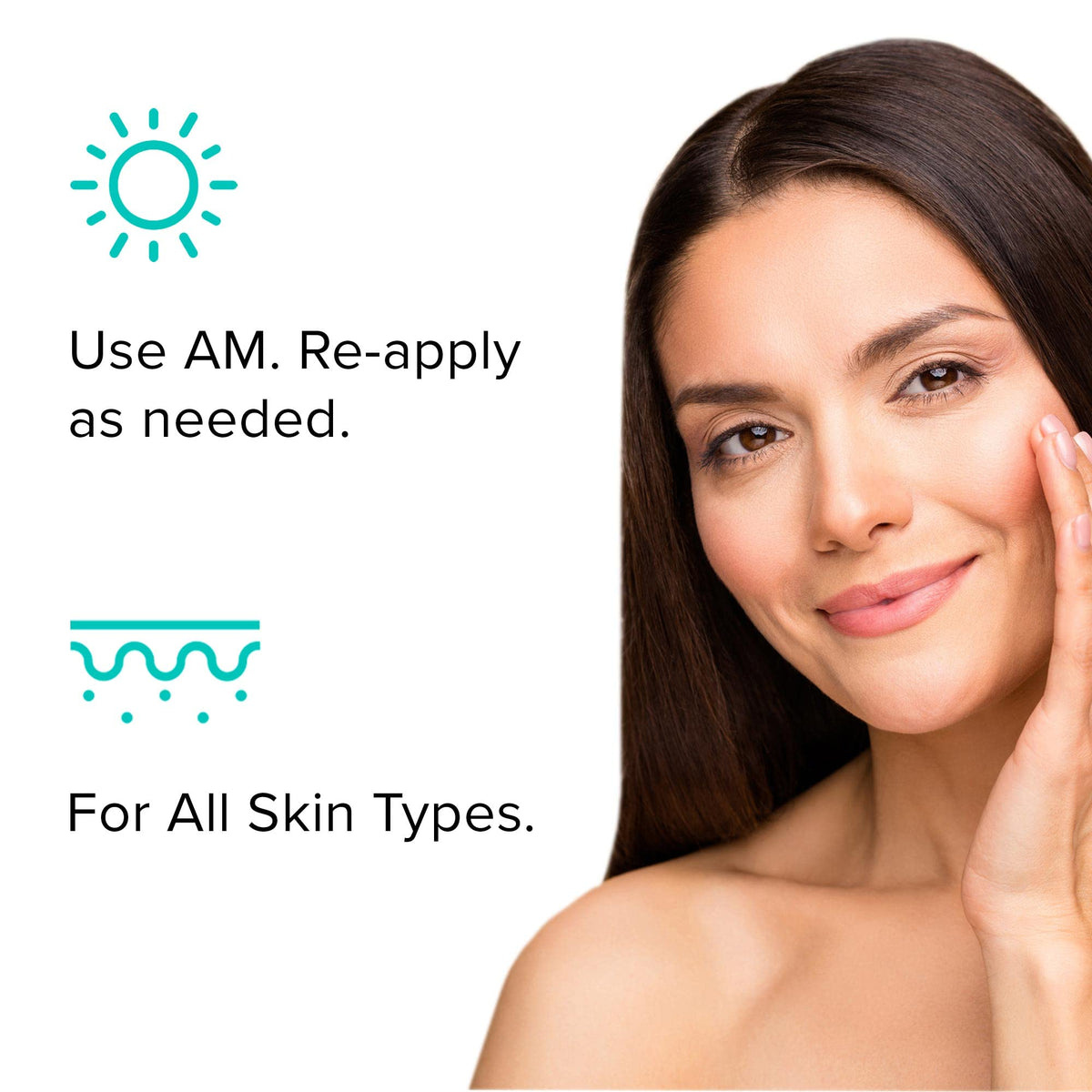 SPF 50 label on ClarityRx bottle emphasizing broad-spectrum protection.