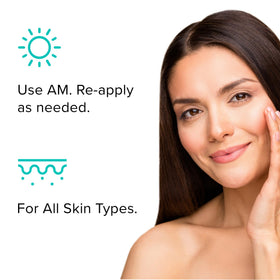SPF 50 label on ClarityRx bottle emphasizing broad-spectrum protection.