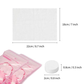 Classycoo towel expands in water to a large soft wipe for travel.