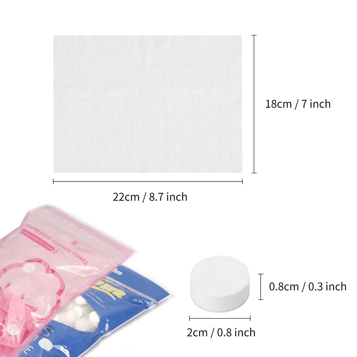 Classycoo mini towel coin, expands to a large soft cloth after water.