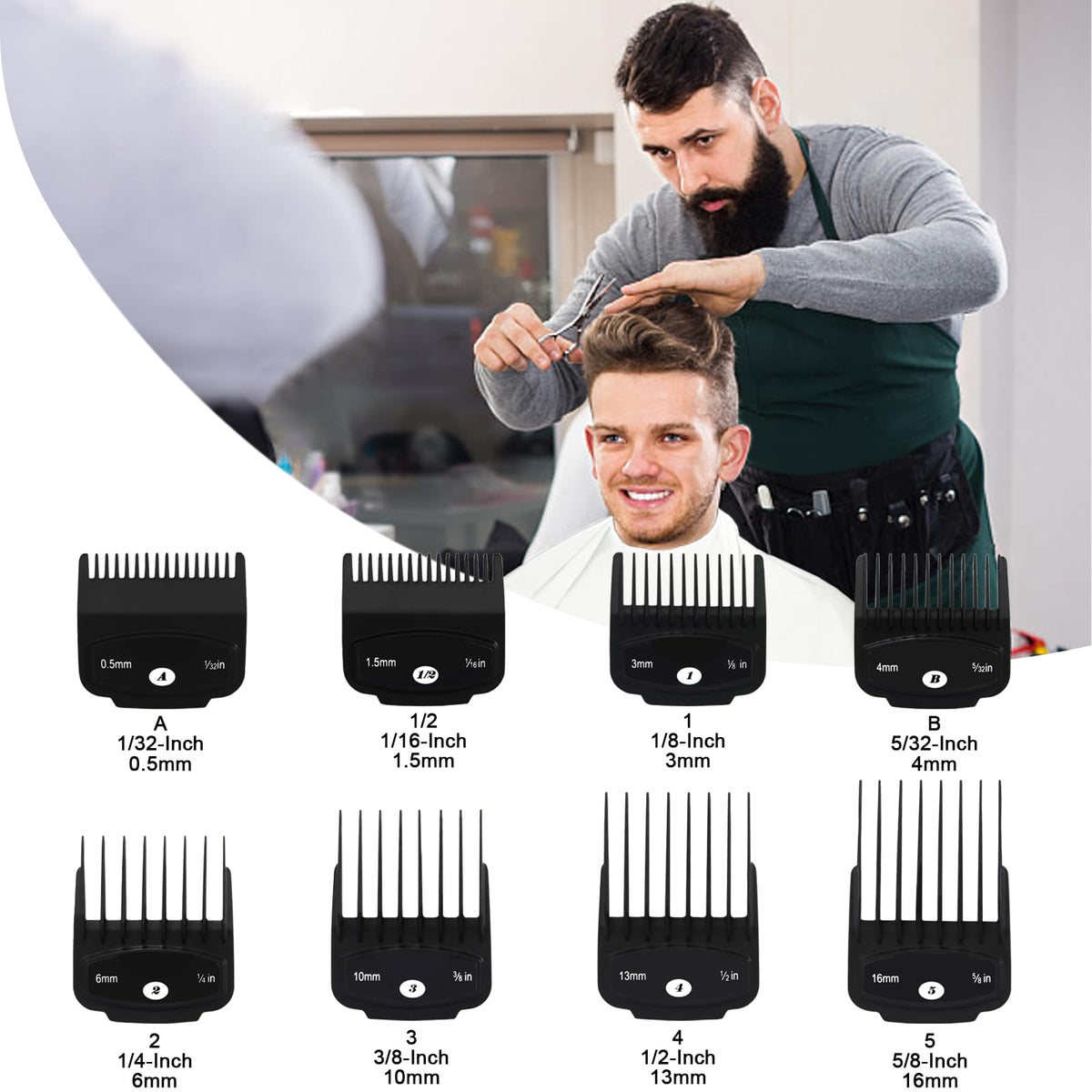 Clasura guards in 5/32 inch length delivering steady tapering for clean lines.