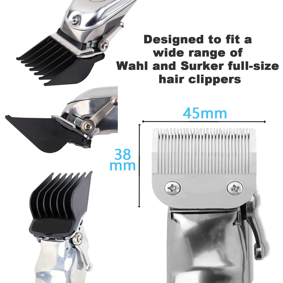 Clasura 5/8 inch guard for longer, even body hair and beard shaping.