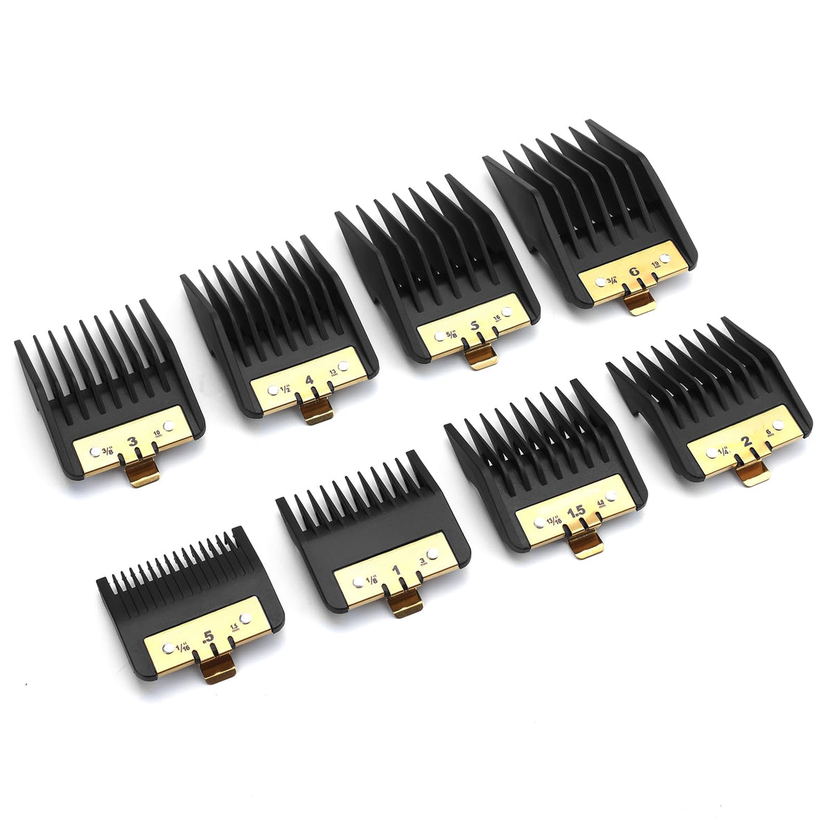 Clasura 8-pack clipper guards for 1/16 inch length; precise detailing