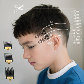 Clasura 8-pack clipper guards for 3/16 inch length; smooth blends