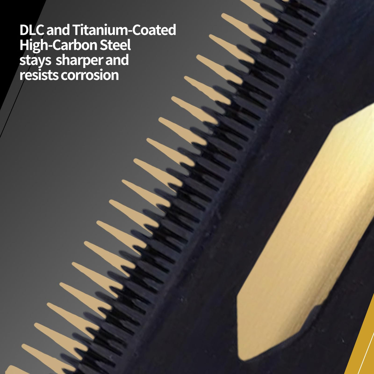 Clasura fixed and moving blade with two holes allows customizable length.