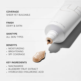 Buffing CLE CCC Cream with brush for matte finish