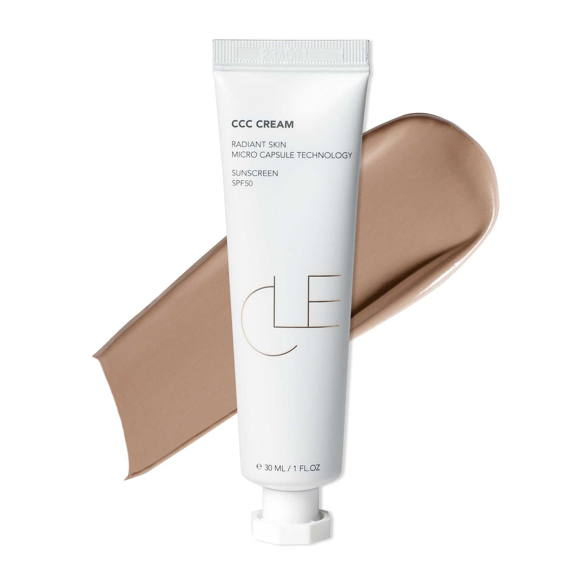 CLE CCC Cream bottle front shows Neutral Medium 206 with SPF 50 for everyday protection.