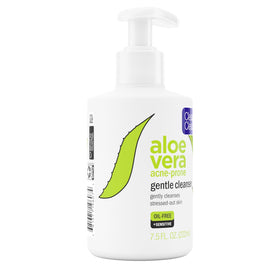 Oil-free action of Clean & Clear Aloe Vera Cleanser removes dirt and oil.