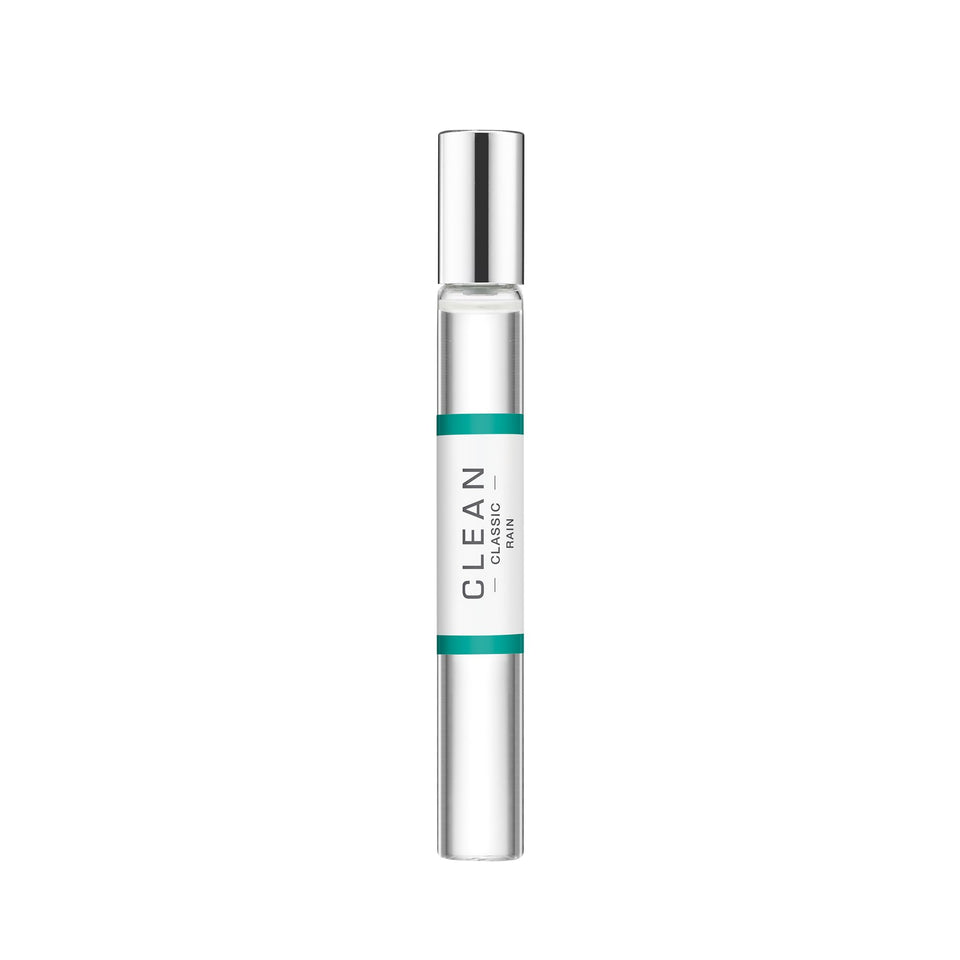 Clean Classic Rain bottle front shows fresh melon and musk for everyday wear.