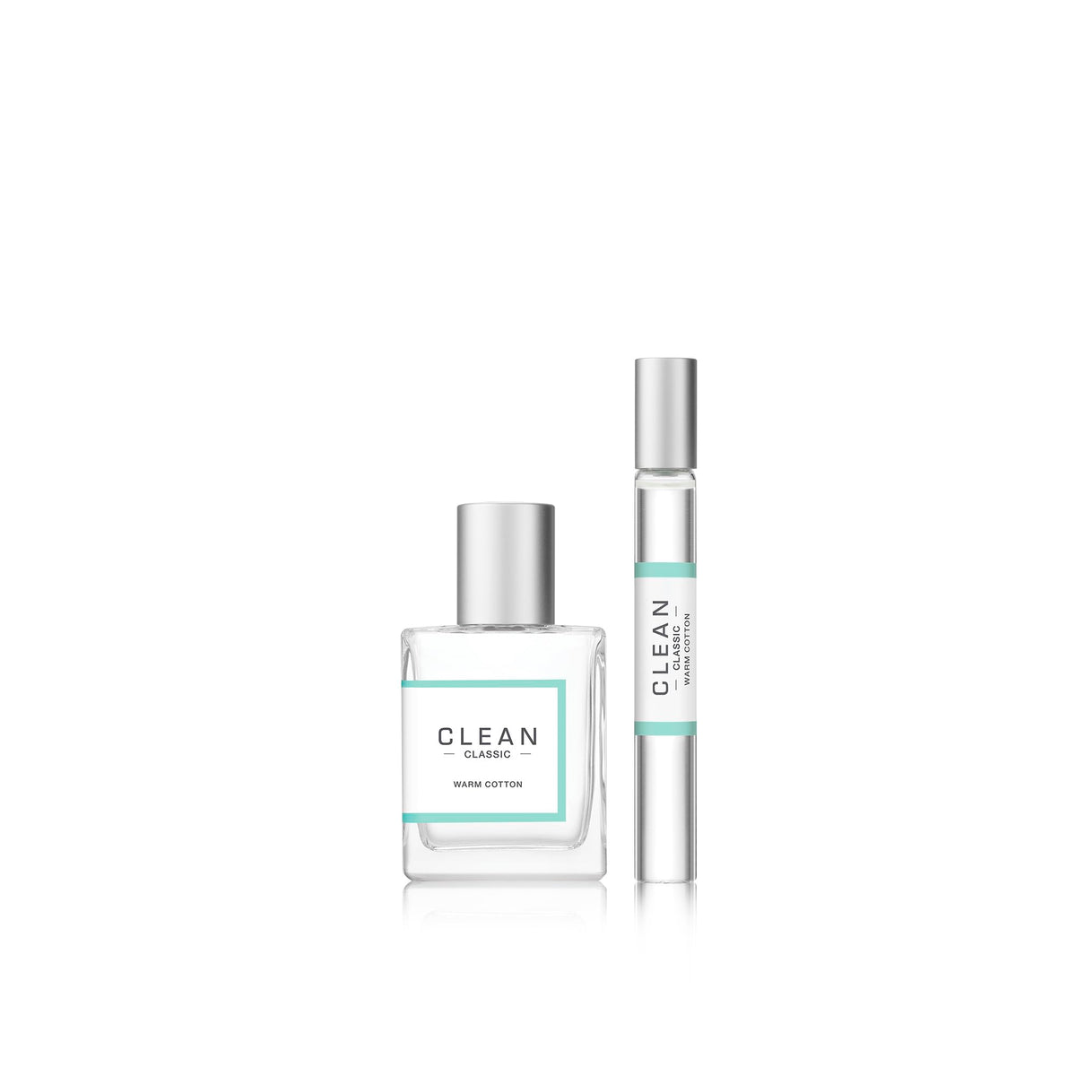 Back view of CLEAN CLASSIC Warm Cotton bottle with scent notes